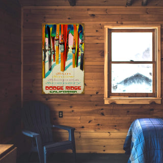 Sun, Snow, Slopes: Personalized - Wood & Metal Wall Art Wood & Metal Wall Art Meissenburg Designs