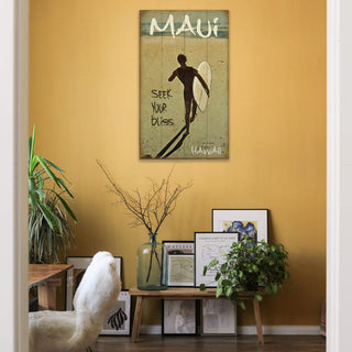 Seek Your Bliss Surfing - Wood & Metal Wall Art Wood & Metal Wall Art Meissenburg Designs