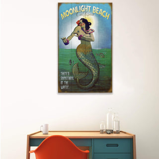 Mermaid Mystique at Moonlight (G) - Wood & Metal Wall Art Wood & Metal Wall Art Meissenburg Designs