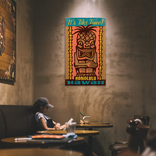It's Tiki Time - Wood & Metal Wall Art Wood & Metal Wall Art Anderson Design Group