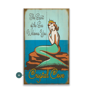 The Spirit of the Sea - Wood & Metal Wall Art Wood & Metal Wall Art Anderson Design Group Wood 8" x 14"