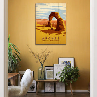 Arches National Park: Desert Sunset - Wood & Metal Wall Art Wood & Metal Wall Art Anderson Design Group