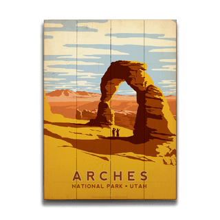 Arches National Park: Desert Sunset - Wood & Metal Wall Art Wood & Metal Wall Art Anderson Design Group