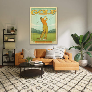 A Bad Day At Golf: Personalized - Wood & Metal Wall Art Wood & Metal Wall Art Anderson Design Group