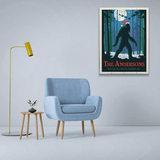 Bigfoot: Winter Wonderland: Personalized - Wood & Metal Wall Art Wood & Metal Wall Art Anderson Design Group