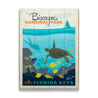 Biscayne National Park - Wood & Metal Wall Art Wood & Metal Wall Art Anderson Design Group