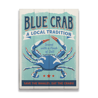 Blue Crab Traditions: Generic - Wood & Metal Wall Art Wood & Metal Wall Art Anderson Design Group