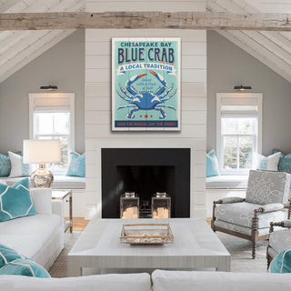 Blue Crab Traditions: Personalized - Wood & Metal Wall Art Wood & Metal Wall Art Anderson Design Group