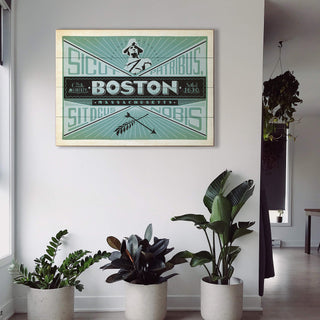 Boston, Massachusetts - Wood & Metal Wall Art Wood & Metal Wall Art Anderson Design Group