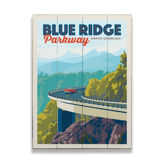 Blue Ridge Parkway Linn Cove Viaduct - Wood & Metal Wall Art Wood & Metal Wall Art Anderson Design Group