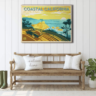 Coastal California - Wood & Metal Wall Art Wood & Metal Wall Art Anderson Design Group