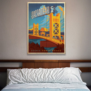 Sacramento, California- Wood & Metal Wall Art Wood & Metal Wall Art Anderson Design Group