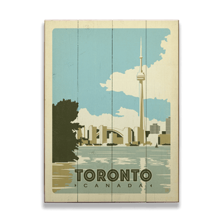 Toronto, Canada- Wood & Metal Wall Art Wood & Metal Wall Art Anderson Design Group Wood 9" x 12"