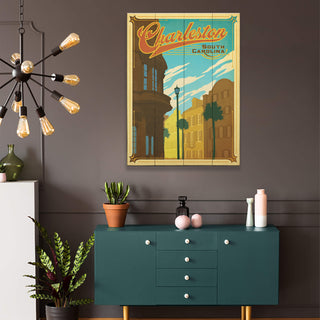 Charleston, South Carolina - Wood & Metal Wall Art Wood & Metal Wall Art Anderson Design Group