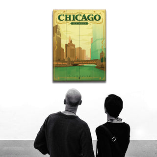 Chicago: St. Patrick's Day - Wood & Metal Wall Art Wood & Metal Wall Art Anderson Design Group