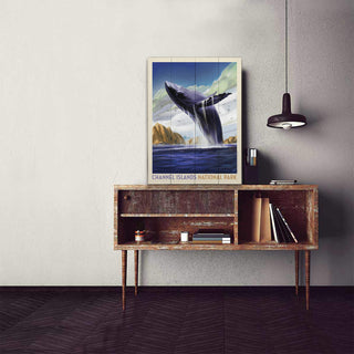 Channel Islands National Park: Breaching Whale - Wood & Metal Wall Art Wood & Metal Wall Art Anderson Design Group