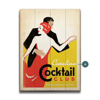 Cocktail Club - Wood & Metal Wall Art Wood & Metal Wall Art Anderson Design Group Wood 9" x 12"
