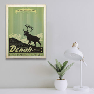 Denali National Park: Emerald Dusk - Wood & Metal Wall Art Wood & Metal Wall Art Anderson Design Group
