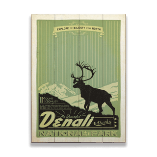 Denali National Park: Emerald Dusk - Wood & Metal Wall Art Wood & Metal Wall Art Anderson Design Group