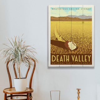 Death Valley National Park: Sailing Stones - Wood & Metal Wall Art Wood & Metal Wall Art Anderson Design Group