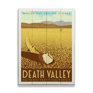 Death Valley National Park: Sailing Stones - Wood & Metal Wall Art Wood & Metal Wall Art Anderson Design Group