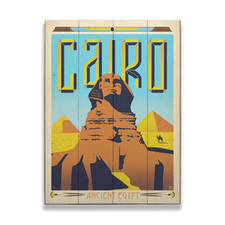 Cairo, Egypt - Wood & Metal Wall Art Wood & Metal Wall Art Anderson Design Group Wood 9" x 12"