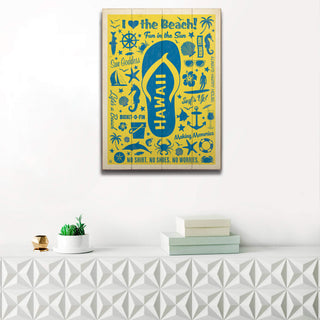 Flip Flop Beach - Wood & Metal Wall Art Wood & Metal Wall Art Anderson Design Group