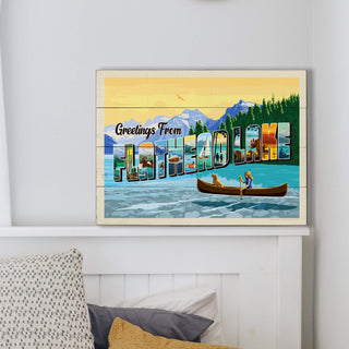 Flathead Lake, Montana: Greetings - Wood & Metal Wall Art Wood & Metal Wall Art Anderson Design Group