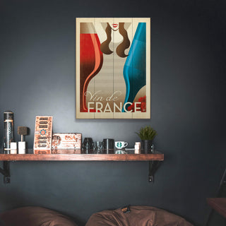 Vin de France - Wood & Metal Wall Art Wood & Metal Wall Art Anderson Design Group