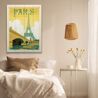 Paris, France: Golden - Wood & Metal Wall Art Wood & Metal Wall Art Anderson Design Group