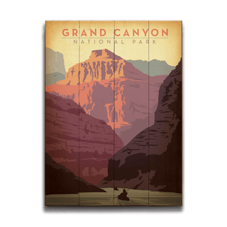 Grand Canyon National Park: Kayaker's Journey - Wood & Metal Wall Art Wood & Metal Wall Art Anderson Design Group