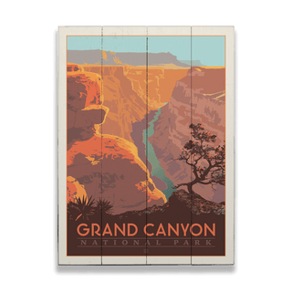 Grand Canyon National Park: Midday Glow - Wood & Metal Wall Art Wood & Metal Wall Art Anderson Design Group