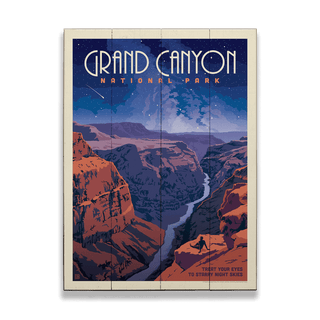 Grand Canyon National Park: Starry Night - Wood & Metal Wall Art Wood & Metal Wall Art Anderson Design Group