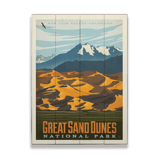 Great Sand Dunes National Park - Wood & Metal Wall Art Wood & Metal Wall Art Anderson Design Group