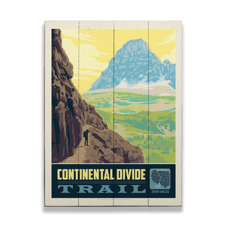 Hiking Trails: Continental Divide - Wood & Metal Wall Art Wood & Metal Wall Art Anderson Design Group