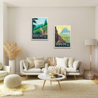 Hiking Trails: Continental Divide - Wood & Metal Wall Art Wood & Metal Wall Art Anderson Design Group