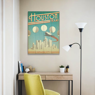 Houston, Texas: Space City - Wood & Metal Wall Art Wood & Metal Wall Art Anderson Design Group