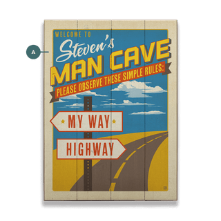 My Way or the Highway - Wood & Metal Wall Art Wood & Metal Wall Art Anderson Design Group Wood 9" x 12"