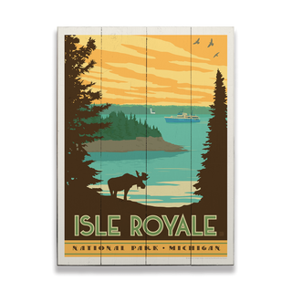 Isle Royale National Park - Wood & Metal Wall Art Wood & Metal Wall Art Anderson Design Group