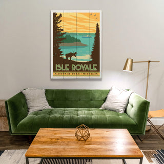 Isle Royale National Park - Wood & Metal Wall Art Wood & Metal Wall Art Anderson Design Group