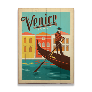 Venice, Italy - Wood & Metal Wall Art Wood & Metal Wall Art Anderson Design Group Wood 9" x 12"