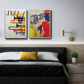 New York Jazz Festival - Wood & Metal Wall Art Wood & Metal Wall Art Anderson Design Group
