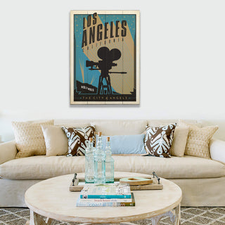 Los Angeles: City of Angels - Wood & Metal Wall Art Wood & Metal Wall Art Anderson Design Group