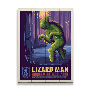 Lizard Man: Congarees Scalebound Enigma - Wood & Metal Wall Art Wood & Metal Wall Art Anderson Design Group