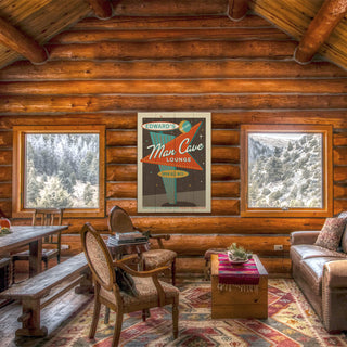 Man Cave Lounge - Wood & Metal Wall Art Wood & Metal Wall Art Anderson Design Group