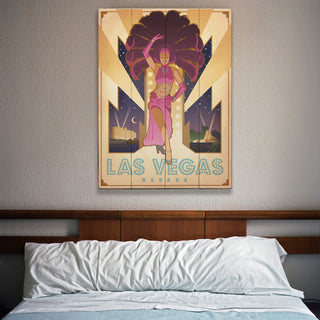 Las Vegas: Showgirl - Wood & Metal Wall Art Wood & Metal Wall Art Anderson Design Group