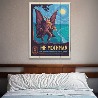 Mothman: Whisperer in the Woods - Wood & Metal Wall Art Wood & Metal Wall Art Anderson Design Group