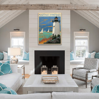 Martha's Vineyard: Red Sky at Morning - Wood & Metal Wall Art Wood & Metal Wall Art Anderson Design Group