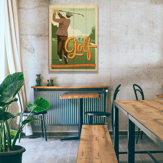 The More I Practice, The Luckier I Get - Wood & Metal Wall Art Wood & Metal Wall Art Anderson Design Group