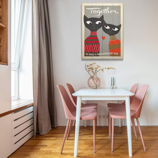 Purrfect Pair: Generic - Wood & Metal Wall Art Wood & Metal Wall Art Anderson Design Group
